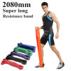 Super Long Resistance Bands Natural Latex Athletic Rubber Set Gym
