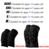 1pair Thick Sponge Knee Pads Elbow Compression Sleeves Guard Collision