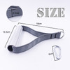 1 Pair Heavy Duty Resistance Bands Metal Gym Handles with Hook Double