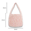 Crochet Soft Slouchy Hobo Shoulder Bag 2023 Korean Style Japan Office Lady Knitted Big Capacity Laptop Minimalist Side Bag Purse