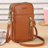 3 Layers Mini Shoulder Bag for Women Brand Soft Leather Ladies Purse Small Women's Handbag Fashion Square Phone Crossbody Bags