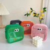Portable Kawaii Candy Color Clear Mesh Cosmetic Bag Cute Big Eyes Make Up Case Pouch Travel Makeup Case Toiletry Storage Bags