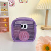 Portable Kawaii Candy Color Clear Mesh Cosmetic Bag Cute Big Eyes Make Up Case Pouch Travel Makeup Case Toiletry Storage Bags