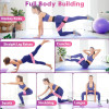 Worthdefence 1/2/3PCS Elastic Rubber Bands Set for Women Fitness Gym