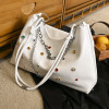 Fashion Colorful Diamond Large Capacity Women's Shoulder Bag Personalized Chain Crossbody Bags Casual Versatile Commuter Totebag