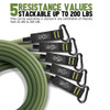 100/150/200LBS Resistance Bands Set with Handles Door Anchor Elastic