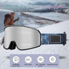 Anti fog Ski Goggles for Men Women Double Layer Windproof Sand proof