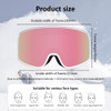Anti fog Ski Goggles for Men Women Double Layer Windproof Sand proof
