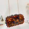 Acrylic Cloud Bags Candy Color Shoulder Bag Crossbody Bag Small Square Bag Chain Strap Bag Women's Bag Pearl Party Handbags New