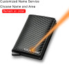 Carbon Fiber Rfid Card Holder Men Wallets Money Bag Male Vintage Black Male Purse 2022 Small Leather Mini Slim Wallets Walets