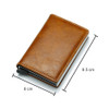 Carbon Fiber Rfid Card Holder Men Wallets Money Bag Male Vintage Black Male Purse 2022 Small Leather Mini Slim Wallets Walets