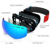 Sport Female Magnetic Snow Eyewear Anti fog Women Ski Glasses Double