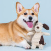 Fun Pet Dog Toy Animal Shape Corduroy Chew Toy For Dogs Puppy Squeaker Squeaky Plush Bone Molar Dog Toy Pet Training Accessories