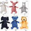 Fun Pet Dog Toy Animal Shape Corduroy Chew Toy For Dogs Puppy Squeaker Squeaky Plush Bone Molar Dog Toy Pet Training Accessories