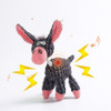 Dog Interactive Toy Animals Donkey Shaped Dog Chew Toys for Aggressive Chewers Corduroy Plush Dogs Squeaky Toy Puppy Bite Toys