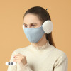 New Women's Autumn Winter Plush Stereoscopic Slim Thermal Mask Cold