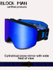 Ski goggles for men and women, cylindrical ski goggles for adults,