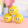 Dog Cat Smile Latex Ball Sounding Toy Squeak Ball Teeth Cleaning Toy Pets Interactive Play Supplies Games For Dogs Accessories