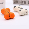 1PC Pet Latex Toys Dog Squeaky Bone Chew Toy Basketball Football Design Puppy Bite Resistant Latex Toy Pet Supplies
