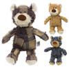 Pet Dog Bear Plush Toys 3-color Squeaking Stuffed Toys Pet Anxiety Relief Calming Aid Molar Chew Toys