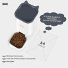 MIAODOUPET 3.8L Large Capacity Pet Dog Cat Automatic Feeder Detachable Bowl Water Dispenser Food Feeding Device Pet Supplies