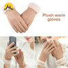 1 Pair Women Gloves Autumn Winter Cute Furry Warm Mitts Full Finger