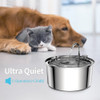 Automatic Cat Water Fountain With Faucet Dog Water Dispenser Transparent Filter Drinker Pet Stainless Steel Drinking Feeder