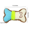 Puppy Bone Chew Toys Dog Squeaky Plush Toy Puppy Teething Chew Toys For Pet Teeth Cleaning Durable Puppy Toys For Dogs