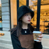 2023 New Winter Women's Fashion Solid color rabbit fur hat bucket cap