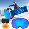 Ski Goggles Winter Snow Sports Goggles with Anti fog UV Protection for