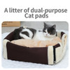 Hanpanda Four Seasons Portable Cat's House 16 Kinds Printings Semi-enclosed Pet Bed Cat 3d Plush Removable&Washable Villa Tent Hanpanda Four Seasons Portable Cat's House 16 Kinds Printings Semi-enclosed Pet Bed Cat 3d Plush Removable&Washable Villa Tent