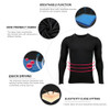 Men Winter Thermal Underwear Sets Fleece lined Warm Stretch Tight