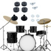 12Pcs/set Durable Quick Release Cymbal Stand Wing Nut Drum Felt Pad