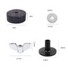 12Pcs/set Durable Quick Release Cymbal Stand Wing Nut Drum Felt Pad