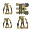 Gold Zinc Alloy Alto/ Tenor/ Soprano Saxophone Sax Ligature