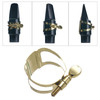 Gold Zinc Alloy Alto/ Tenor/ Soprano Saxophone Sax Ligature