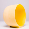 8" Note E Solar Plexus Chakra Inside Yellow Colored Frosted Quartz