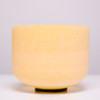 8" Note E Solar Plexus Chakra Inside Yellow Colored Frosted Quartz