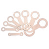 8PCS/Set Saxophone Pad Leveling Rings Sax Leveling Tool Pads Repair