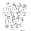 8PCS/Set Saxophone Pad Leveling Rings Sax Leveling Tool Pads Repair
