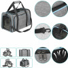 Large Capacity Cat carrier bag Pet Airlines approved reflective tape Cat Travel Bag expandable Foldable soft Puppy carrier bag
