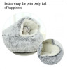 Pet Cat Sleep Enclosed Cave Kitten Winter Warm Cushion Puppy Soft Nest Mat Kennel House Dog Plush Bed Pet Dog Sleeping Tent Pad