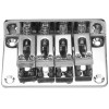 4 String Chrome Hard Tail Adjustable Bridge| |