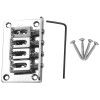4 String Chrome Hard Tail Adjustable Bridge| |