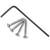 4 String Chrome Hard Tail Adjustable Bridge| |