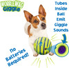 Self-healing Puppy Toy Wobble Wag Giggle Glow Ball Interactive Pet Toy Dogs Squeaky Plastic Balls Giggling Sound Chewing Ball