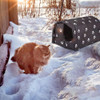 Winter Cat House For Outdoor Cats Waterproof Rainproof Sunscreen Warm Foldable Cat House Stray Cats Shelter