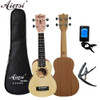 Aiersi full pack 21 inch ukelele mahogany Soprano gecko ukulele guitar