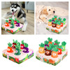 Dog Plush Carrot Mats Funny Interactive Dog Toy Carrot Garden Toy Molars Toy