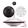 Hluru 2021 New Type Steel tongue drum 14 inch 9 note D minor handpan